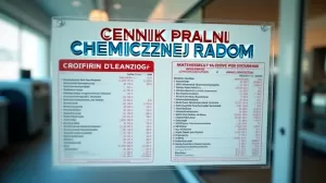Cennik pralni chemicznej Radom