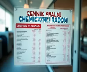 Cennik pralni chemicznej Radom