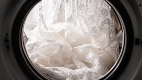 czy firanki można suszyć w suszarce bębnowej