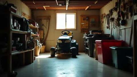 Czy można trzymać kosiarke w piwnicy
