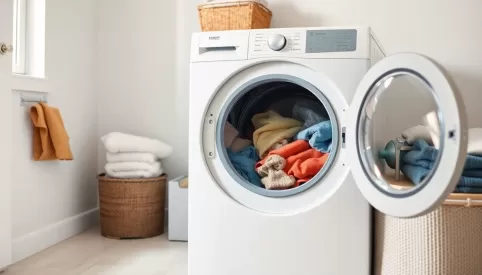 Czy można zostawić pranie w suszarce na noc