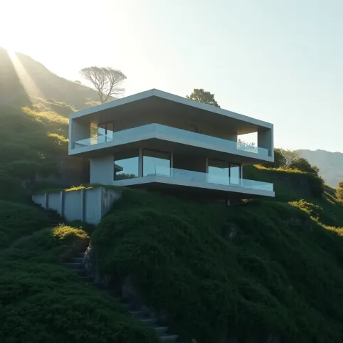 Dom na pochyłej działce bez piwnicy