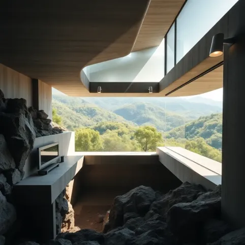 Dom z widokiem z piwnicą