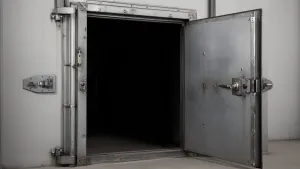Drzwi do kotłowni z ościeżnica