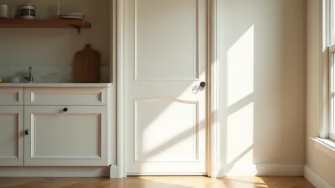 drzwi do spiżarni w kuchni