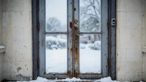 drzwi zewnętrzne do kotłowni