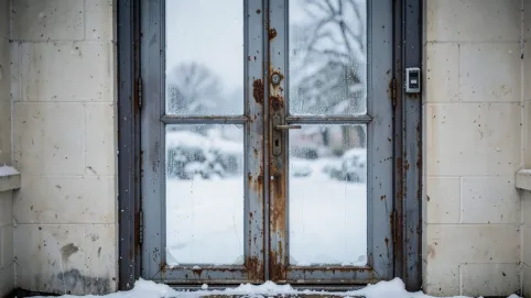drzwi zewnętrzne do kotłowni