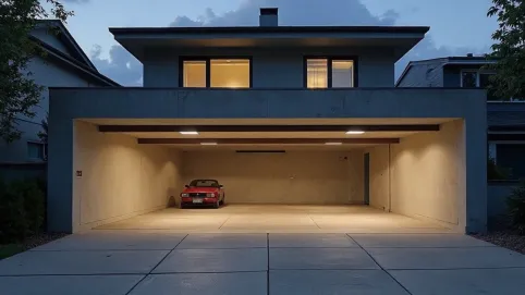 Garaż podziemny w domu jednorodzinnym