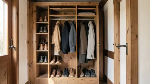 garderoba drewniana