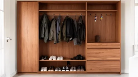 Garderoba drewniana do przedpokoju