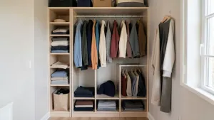 garderoba w małym pokoju