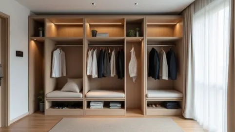 Garderoba z siedziskiem