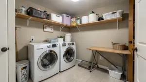 jak urządzić pralnię w piwnicy