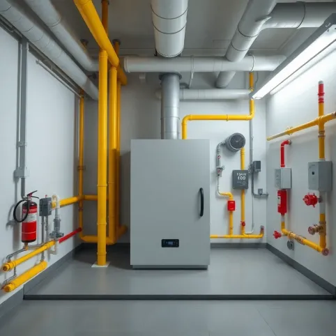 Kotłownia gazowa  wymagania ppoż