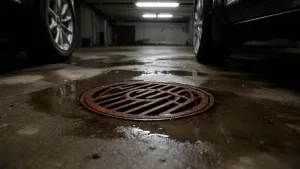 Kratka ściekowa w garażu