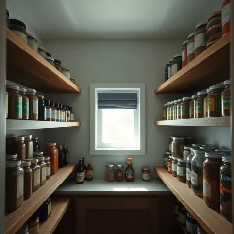 Mała spiżarnia przy kuchni