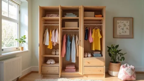 Mini garderoba w pokoju