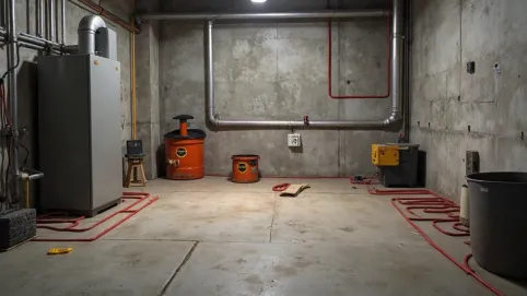 Ogrzewanie podłogowe w kotłowni