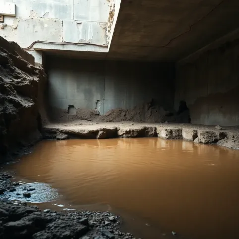Piwnicą na podmokłym terenie