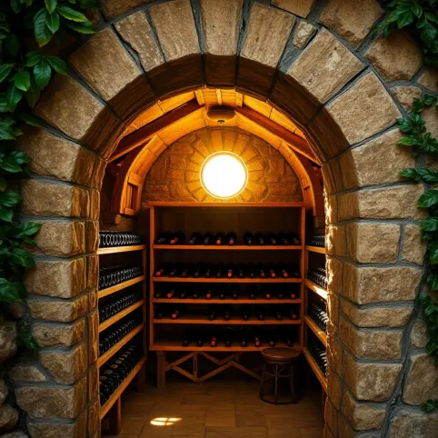 Piwniczka na wino w ogrodzie