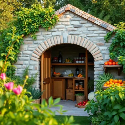 piwniczka ogrodowa murowana