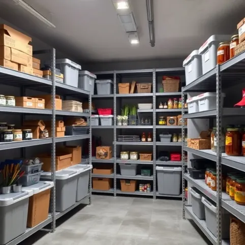 Pomysł na półki w piwnicy