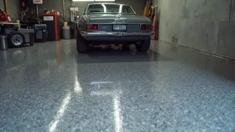 Posadzka przemysłowa w garażu