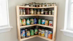 regał do spiżarni narożny