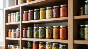 regał na słoiki do spiżarni