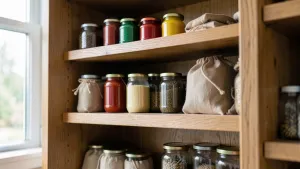 regały drewniane do spiżarni