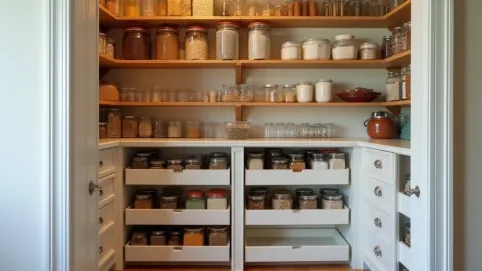 spiżarka pod schodami