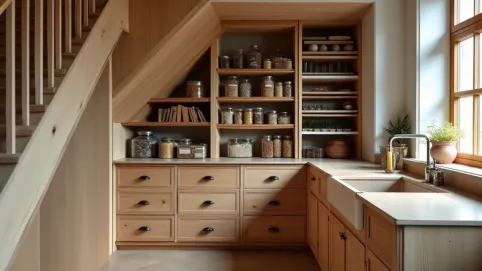 Spiżarnia pod schodami