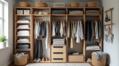 sposób na małą garderobę