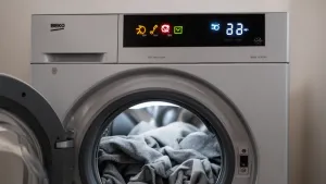 Suszarka Beko Slim symbole na wyświetlaczu