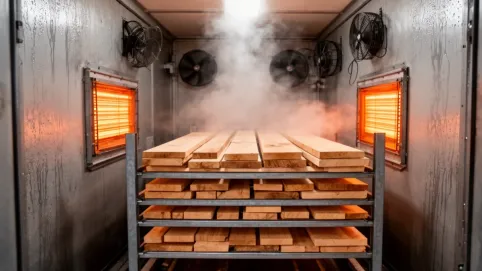 Suszenie drewna w suszarni