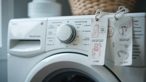 Symbole na suszarce bębnowej