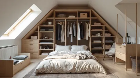 Zabudowa garderoba w sypialni