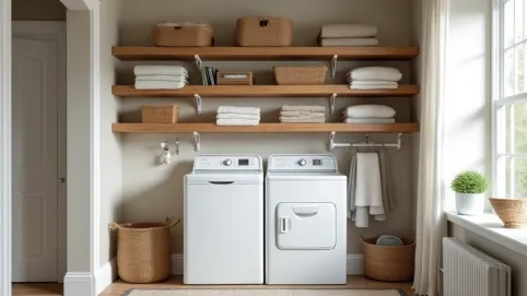 Zabudowa pralni domowej