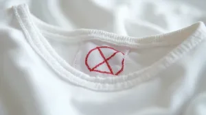 Znak że nie można suszyć w suszarce