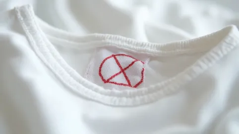 Znak że nie można suszyć w suszarce