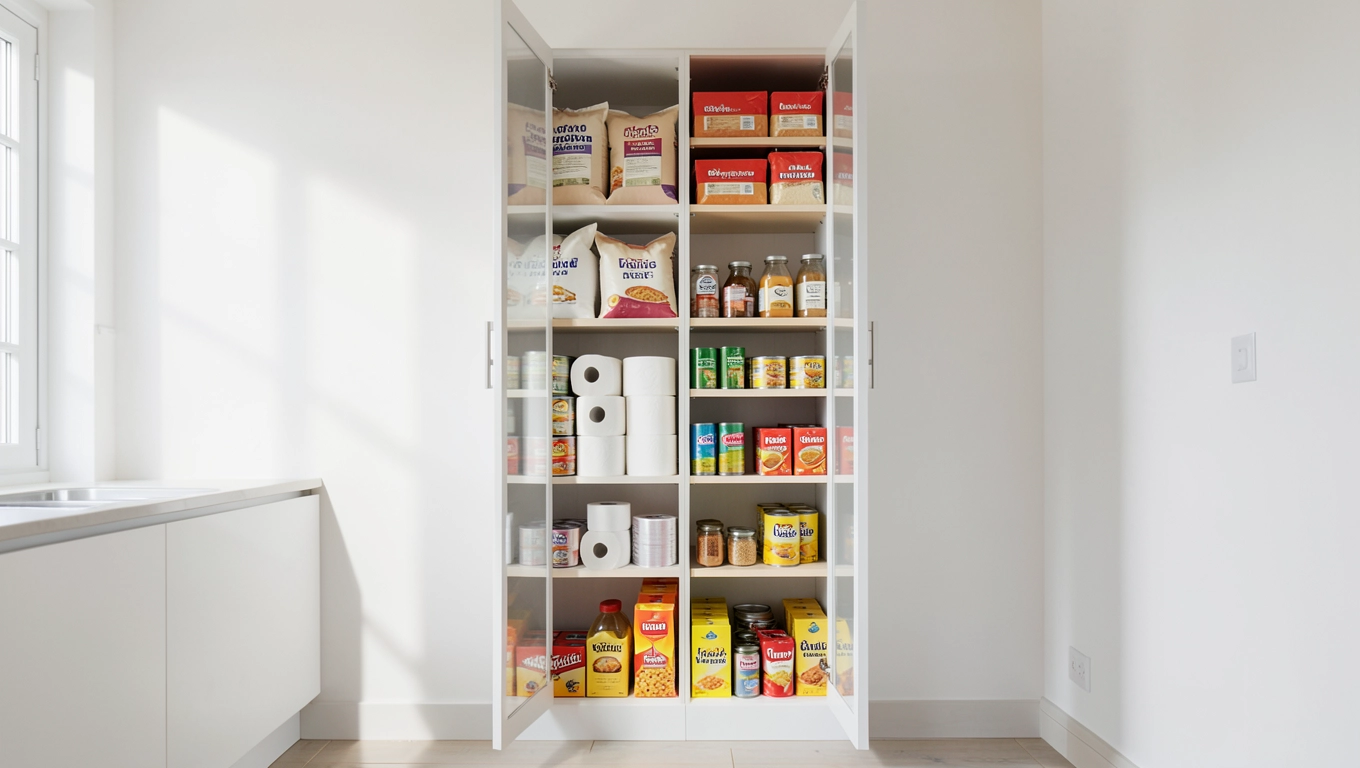 Spiżarnia w słupku kuchennym