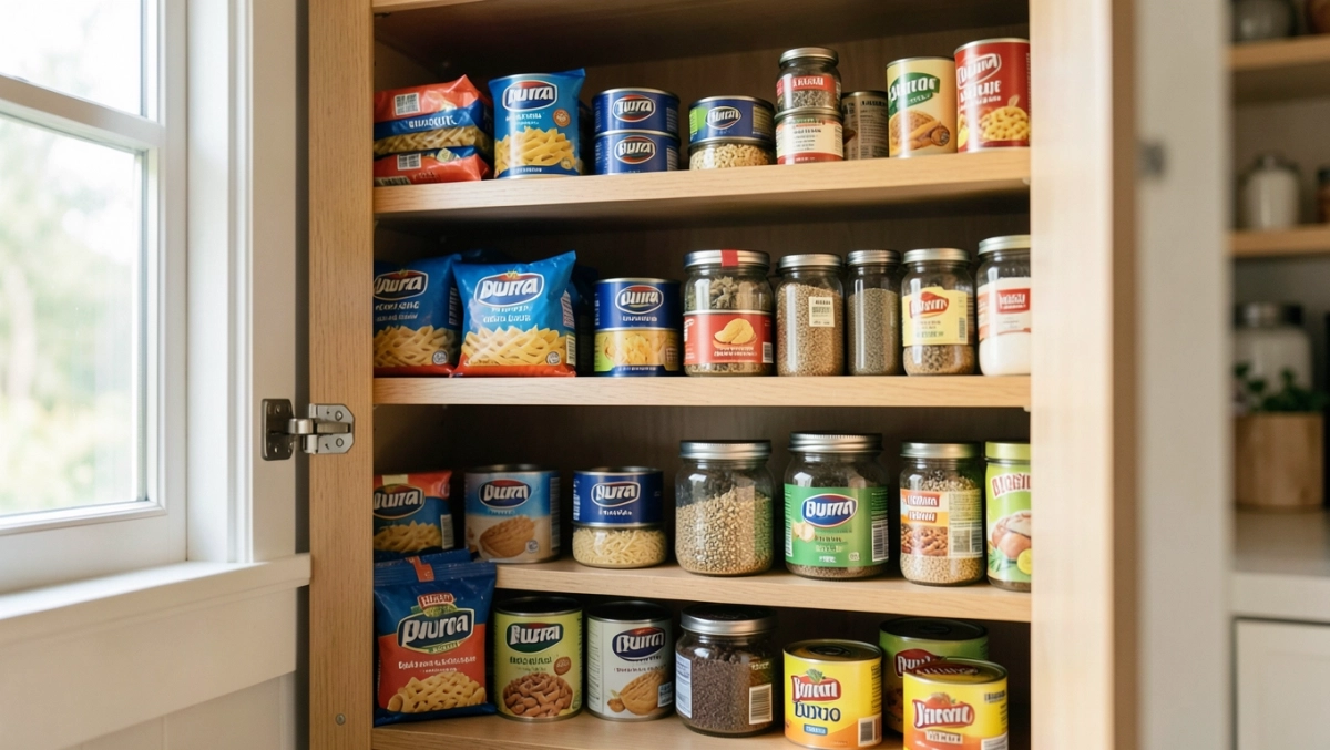 spiżarnia w szafce kuchennej