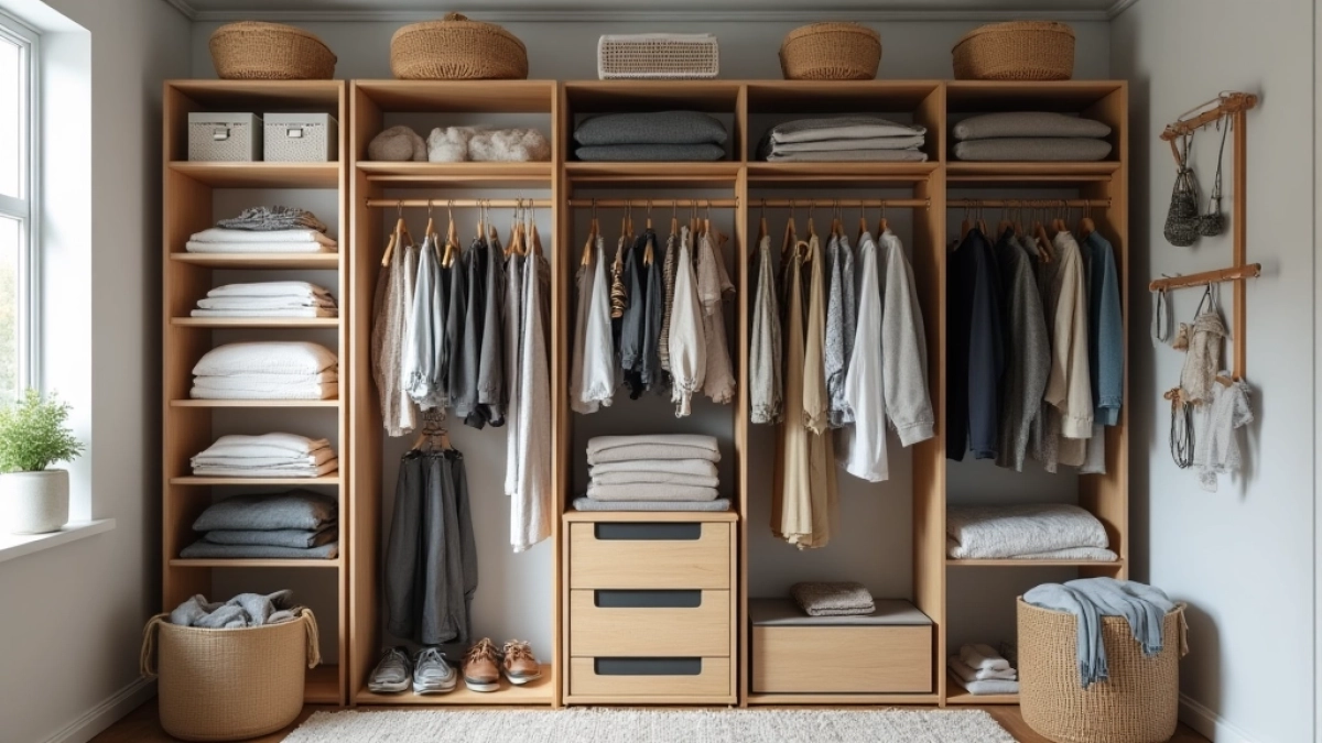 sposób na małą garderobę