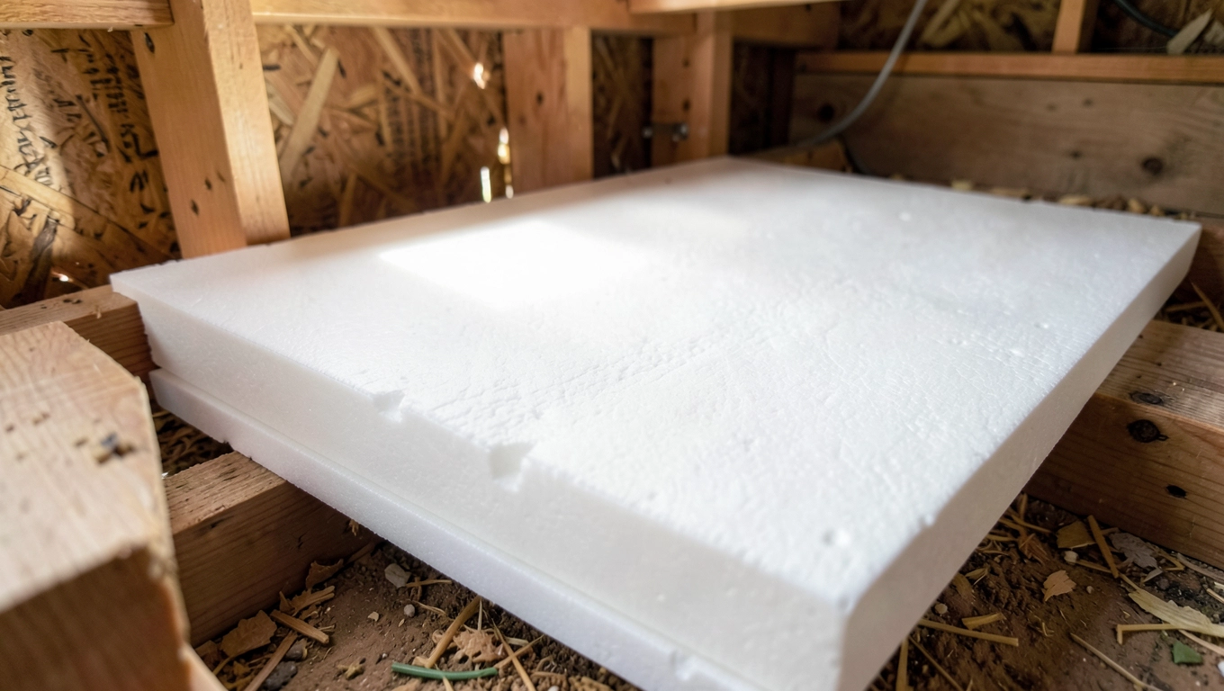 Styropian EPS i XPS do legarów w garażu