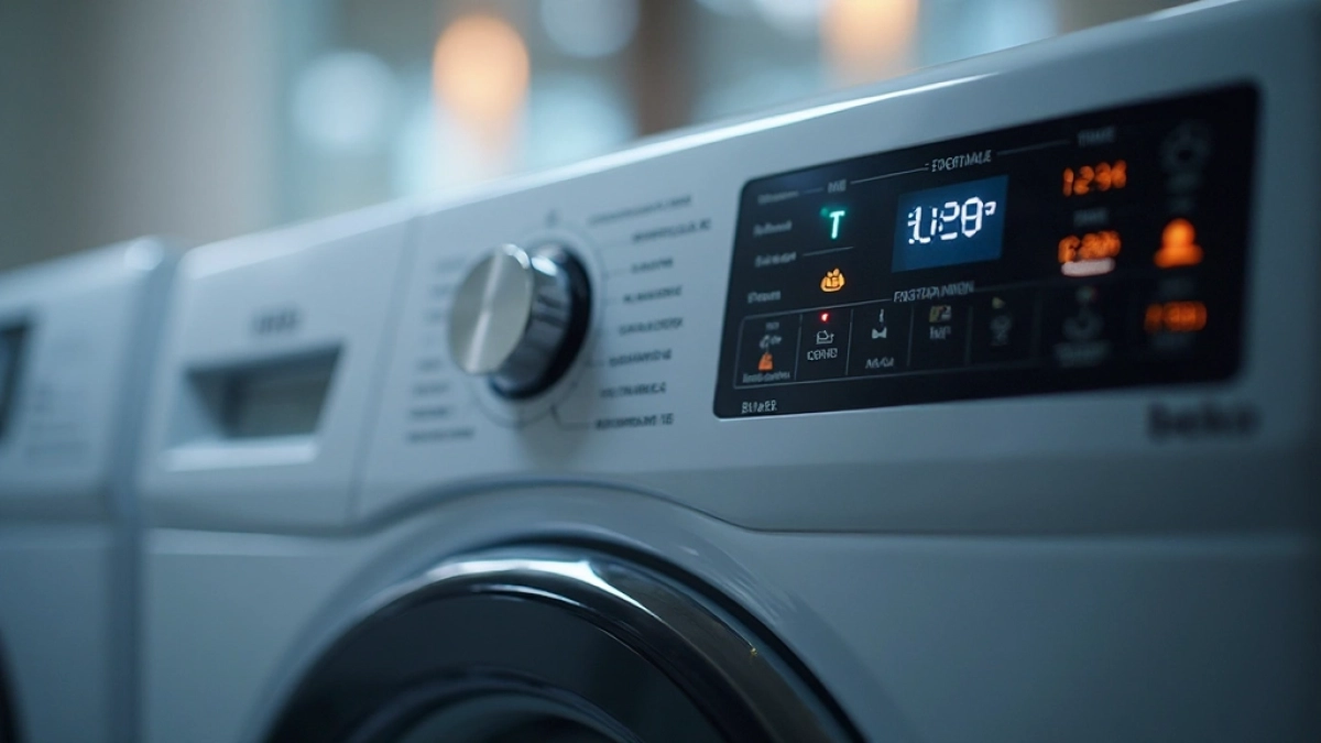 Suszarka Beko symbole na wyświetlaczu