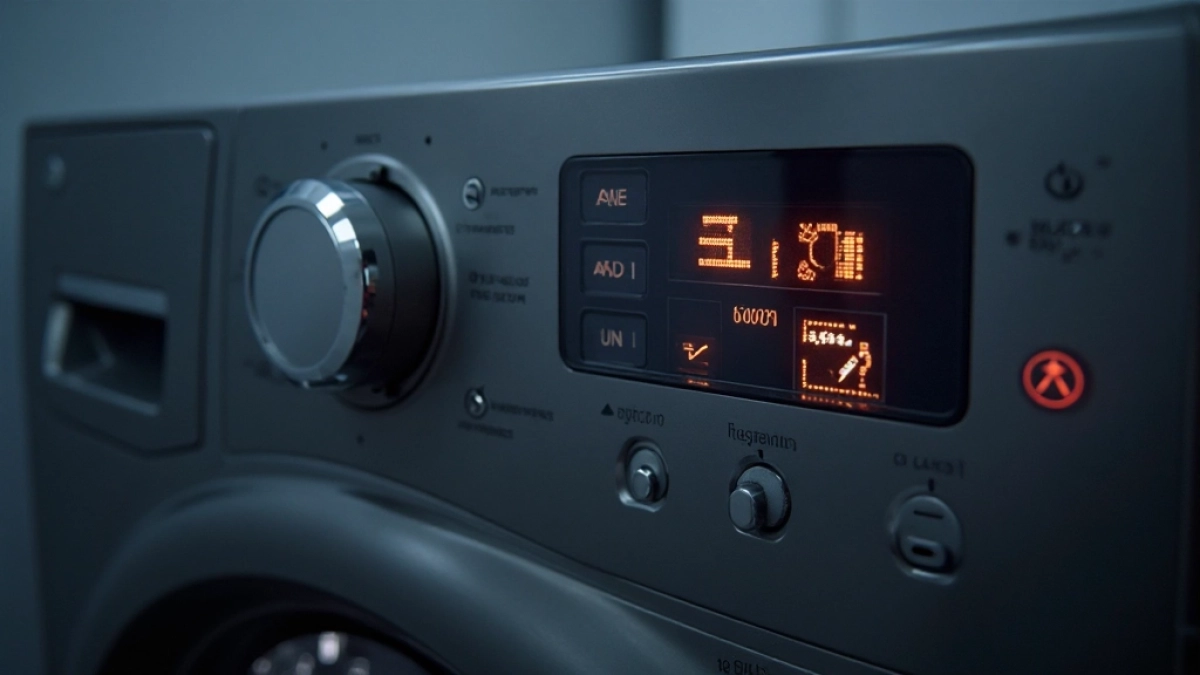 Suszarka Electrolux symbole na wyświetlaczu