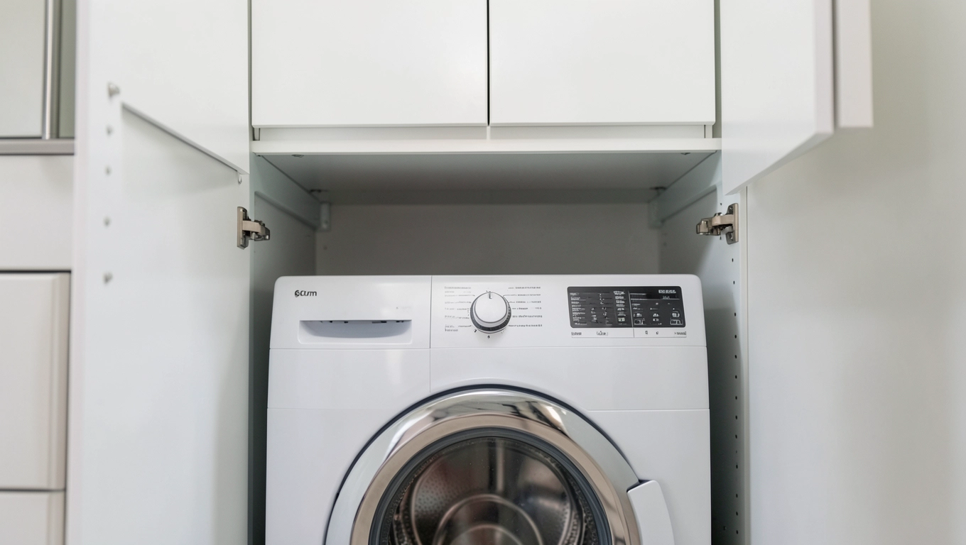 Szafki nad pralkę w pralni