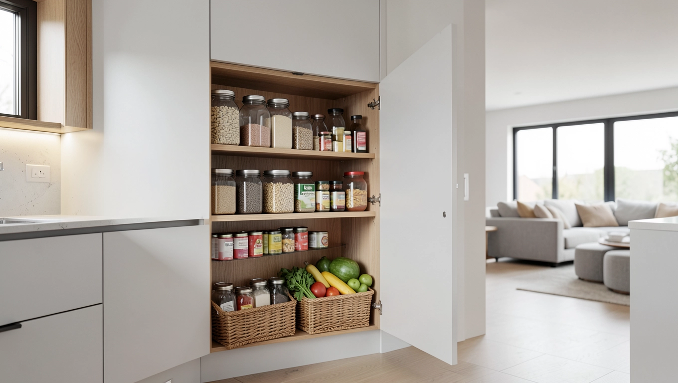 Ukryta spiżarnia w kuchni