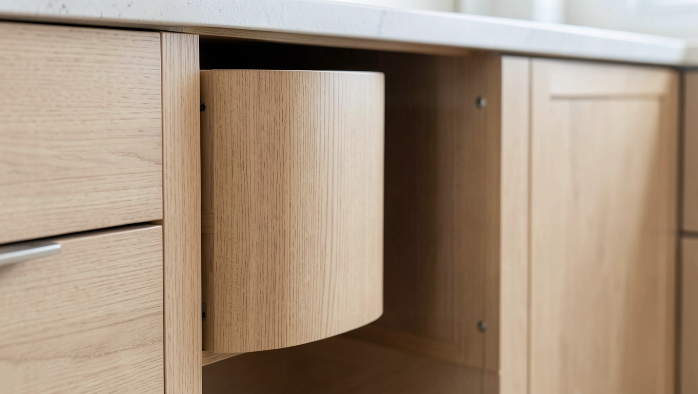 Ukryte wejście w frontach szafek