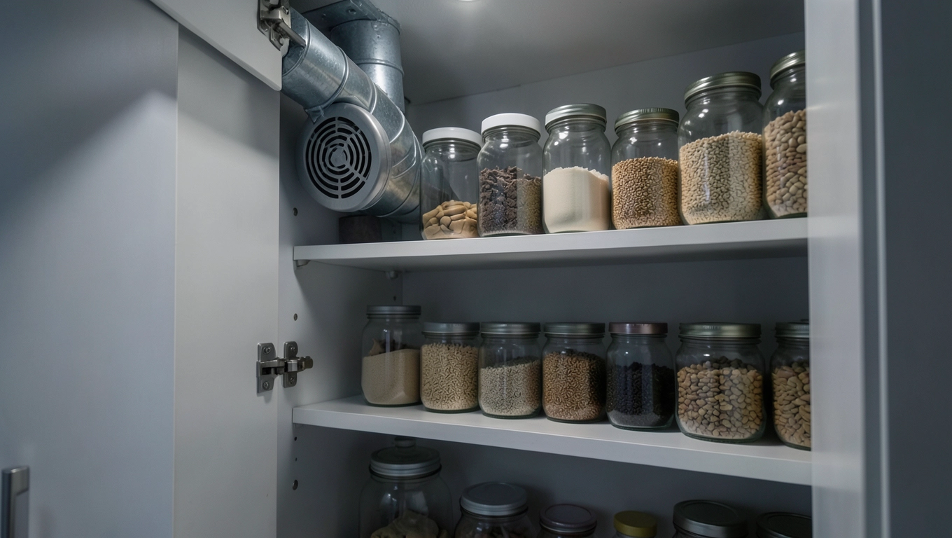 Wentylacja spiżarni 2m²